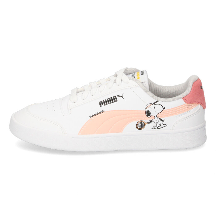 楽天市場 Puma プーマ Peanuts Puma Shuffle Jr 01 02 キッズ ジュニア スニーカー スヌーピー ネイビー ブラック ピンク Parade ワシントン靴店