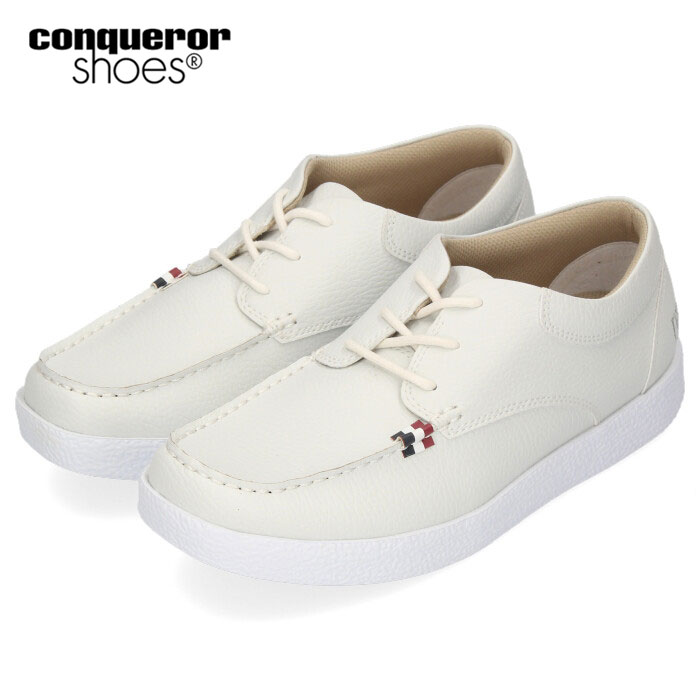 人気ブランド 楽天市場 コンカラー シューズ メンズ カジュアル スニーカー オーシャン サイド Ocean Side ホワイト 367 幅広 軽量 防滑 白 Conqueror Parade ワシントン靴店 国際ブランド Lexusoman Com
