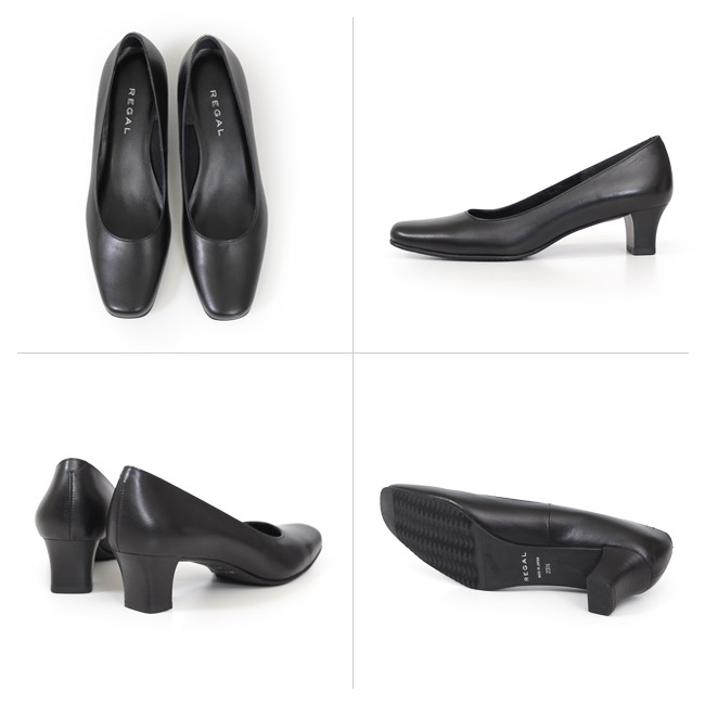 【楽天市場】リーガル パンプス レディース 靴 REGAL F75L ブラック 黒 ローヒール 本革 フォーマル 仕事 オフィス ビジネス