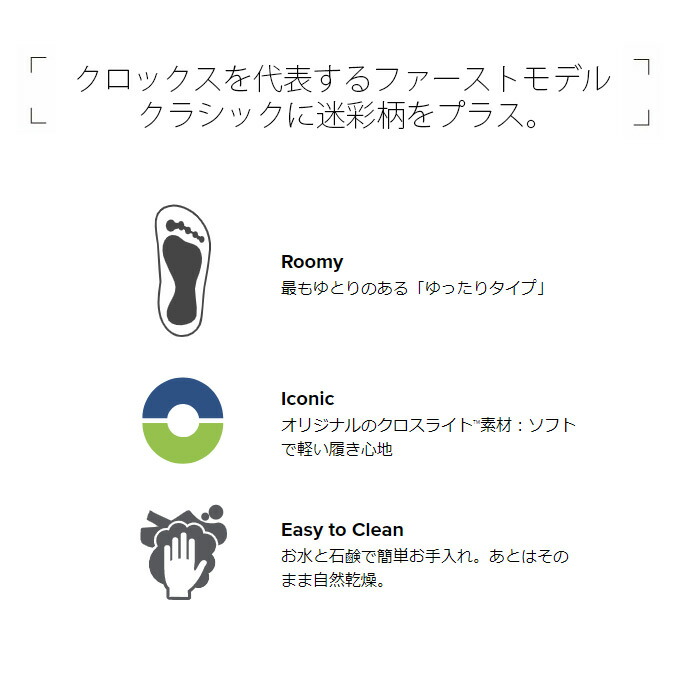 Crocs クロックス Classic Printed Camo Clog 名著 プリンテッド カモ 6454 サンダル 定番 カモフラージ 緑色 薄墨色 刷る カモフラ 赤条条 男女兼用 軽さ アクアサンダル 緑であること 薄墨色 Ficap Fr