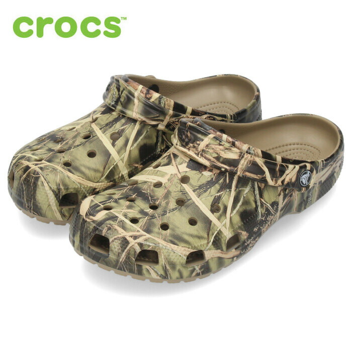 Crocs クロックス Classicc Realtree クラシック リアルツリー カーキ 軽量 ゆったり 在庫僅少