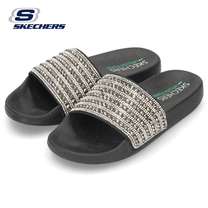楽天市場 スケッチャーズ サンダル レディース Pop Ups Rocker Glam ブラック Skechers Parade ワシントン靴店