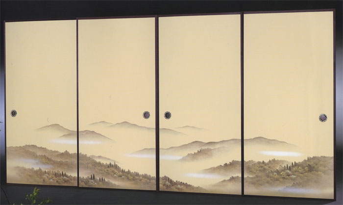 ふすま紙 幅ひろい  ４枚柄布切れふすま紙 RP-1609 巾120ｃｍ