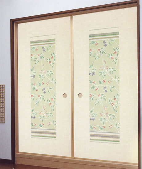 楽天市場】織物ふすま紙 N-1422 2枚1組 : 襖（ふすま）・掛け軸屋 和紙苑