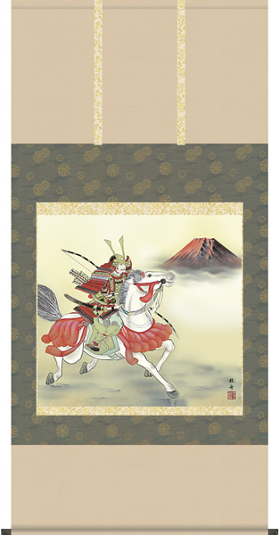 端午の節句　掛け軸 若武者(掛軸/壁掛け/子供の日/男の子/出産祝い/こどもの日/初節句/送料無料)｜襖（ふすま）・掛け軸屋 和紙苑