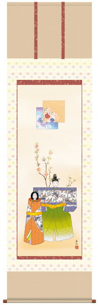 楽天市場】立雛 掛け軸 掛軸 (桃の節句/雛祭り/お雛様/雛/ひな祭り/お