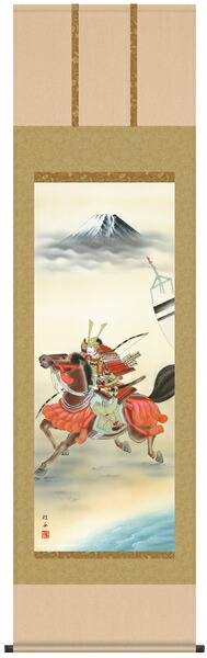 若武者　掛け軸 (掛軸/端午の節句/壁掛け/子供の日/男の子/出産祝い/送料無料)｜襖（ふすま）・掛け軸屋 和紙苑