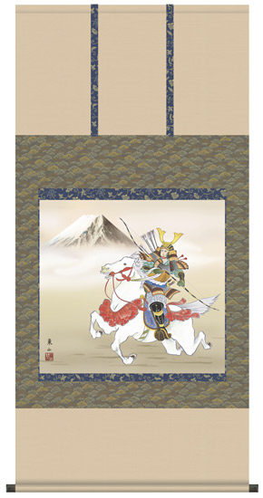 若武者 掛け軸 (掛軸/端午の節句/壁掛け/子供の日/男の子/出産祝い/こどもの日/初節句/送料無料)|襖(ふすま)・掛け軸屋 和紙苑