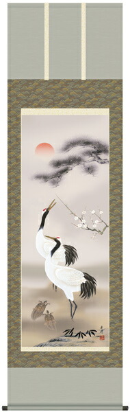 掛け軸　梅笹　馬麟 豊富な商品から 掛け軸① 梅笹 馬麟 絵画 - 絵画