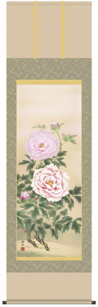 富貴花　掛け軸｜襖（ふすま）・掛け軸屋 和紙苑