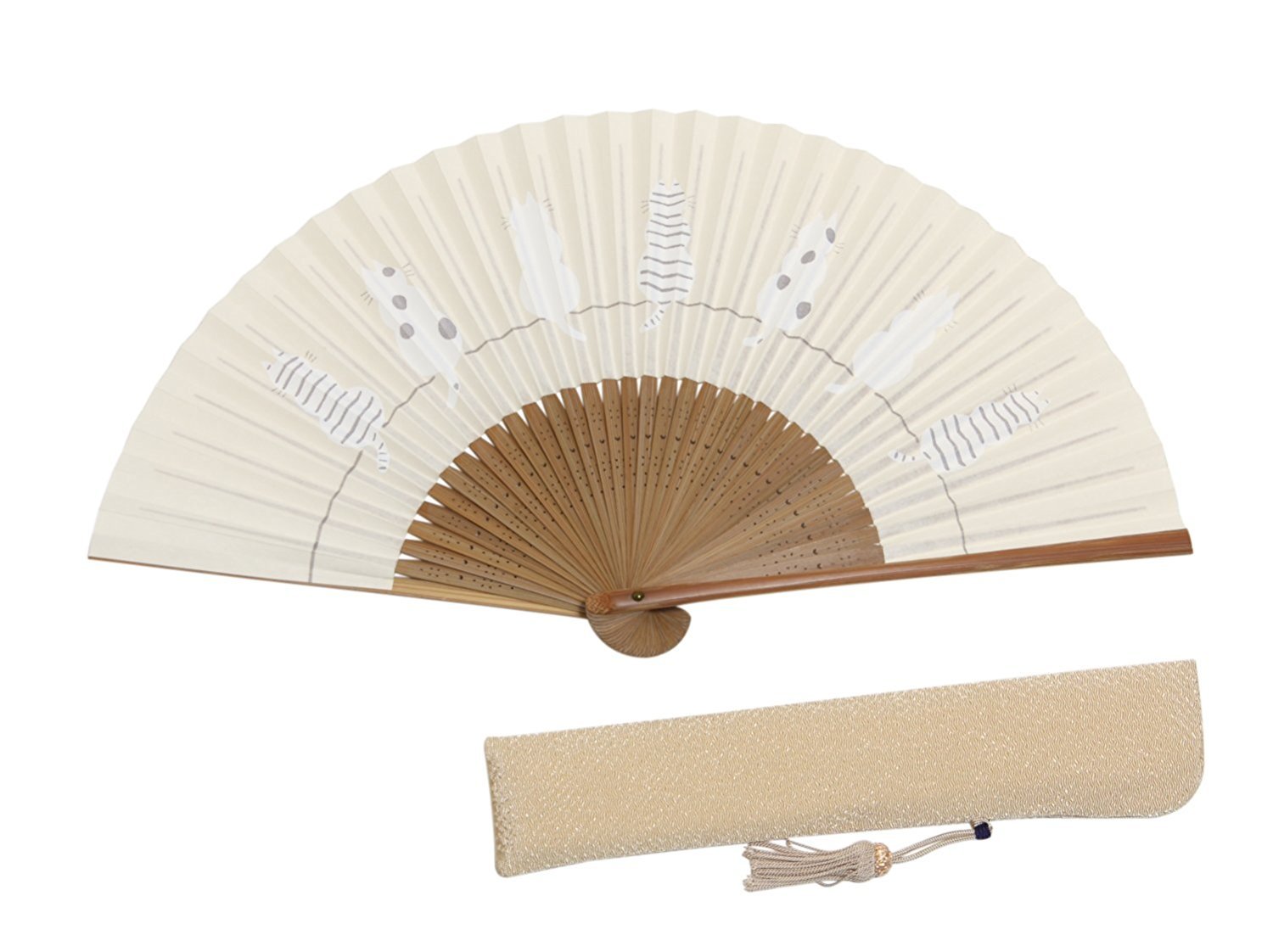 数量限定 特売 猫柄 京扇子 女性用 レディース 後ろ姿 京都職人 手作り 着物小物 おしゃれ 楽天カード分割 Dfilogistics Co Id