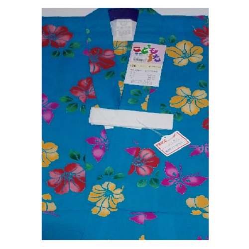 お嬢さん仕立てもの売り上げ金浴衣 お嬢さん 小わっぱ用9.10才用 既製品 ゆかた YUKATA 夏お召しもの ブランド名浴衣 御坊っちゃん浴衣 キッズファッション-和服
