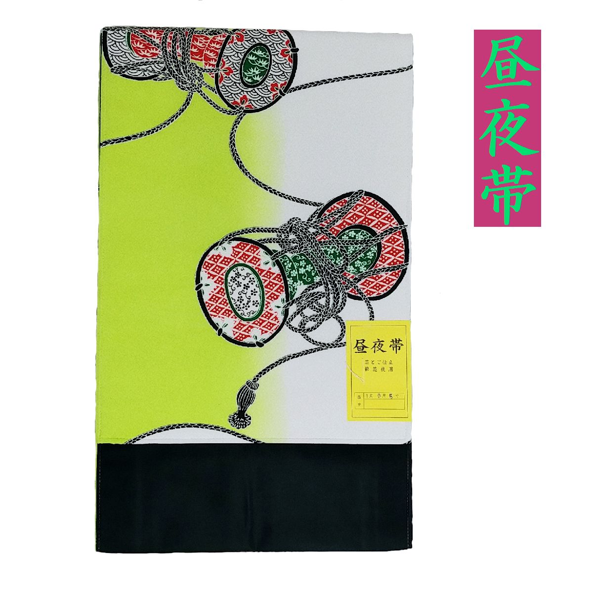 【昼夜帯&minus;460】表地／小紋柄　　裏地／黒色朱子品質／ポリエステル寸法／並尺：幅30cm　長さ400cm寸法／長尺：幅30cm　長さ500cm｜和装屋　栄　ＳＡＫＡＥ
