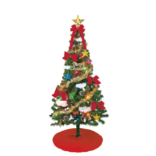 【楽天市場】セットツリー グリーン150cm クリスマスツリー 150cm Christmas tree クリスマス ツリー サンタクロース インテリア  冬 かわいい 赤 リボン レッド イベント パーティー【13時までの注文で当日発送】 : ネットＤＥ縁日 わっしょい村
