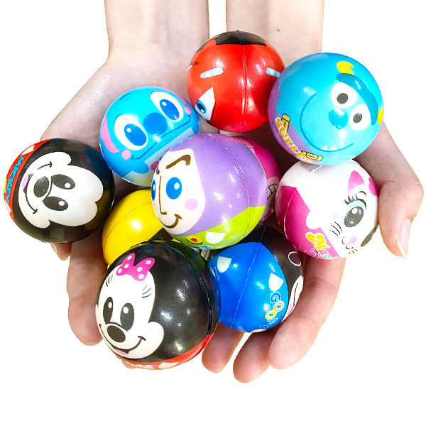 ディズニー顔柄PUボール48mm 縁日すくい すくい用品 浮かぶ ボール スーパーボールすくい 雑貨 男の子 女の子 子ども プレゼント 景品 夏祭り  お祭り 縁日 イベント すくい PUボール キャラクター 新生活 お祭り・縁日用品