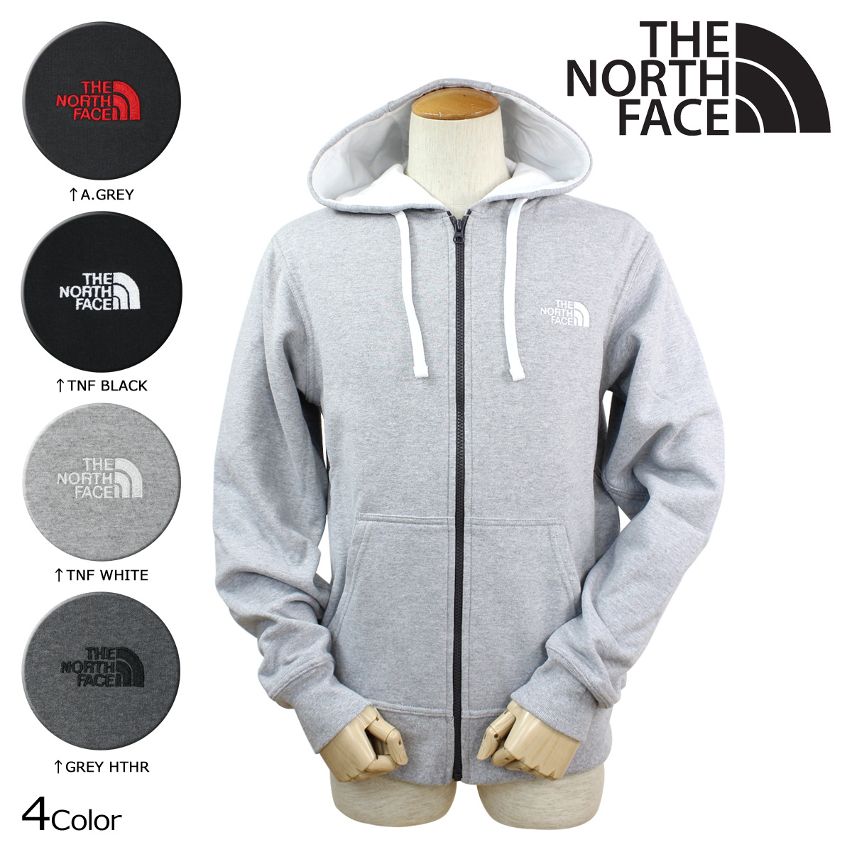 mens north face zip up hoodie