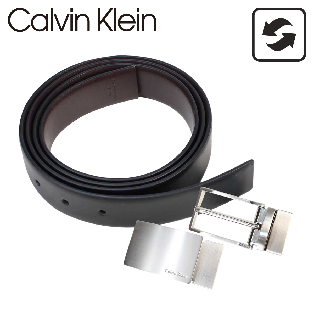 calvin klein belt with ck logo