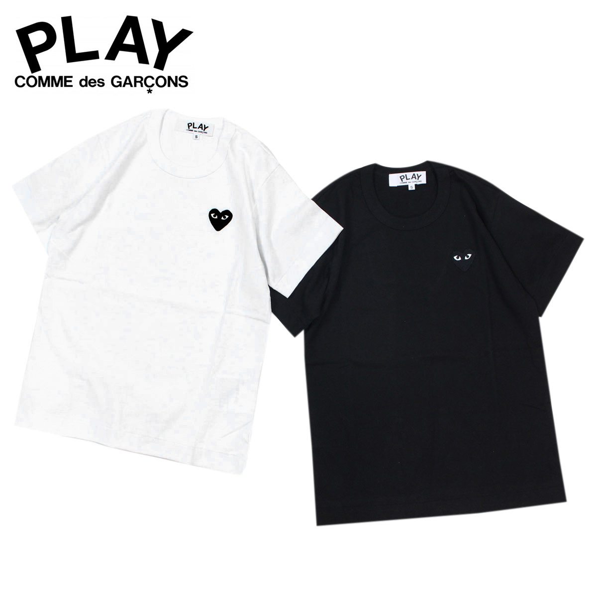 楽天市場 Comme Des Garcons Play Black Heart T Shirt コムデギャルソン Tシャツ レディース 半袖 ブラック ホワイト Az T063 Goods Lab