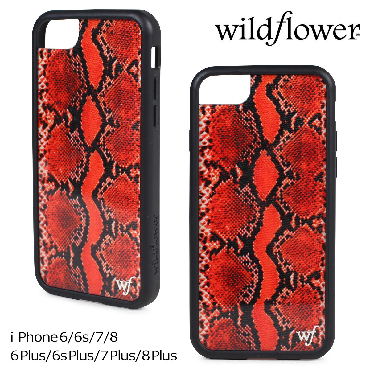 楽天市場 Wildflower Iphone8 7 Iphone 6 6s ワイルドフラワー ケース Plus スマホ アイフォン レディース スネーク レッド Rsna ネコポス可 Goods Lab