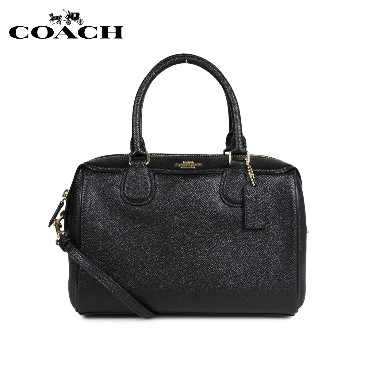 楽天市場 Coach F32202 コーチ バッグ ショルダーバッグ ミニボストン レディース 2way レザー ブラック 黒 Goods Lab