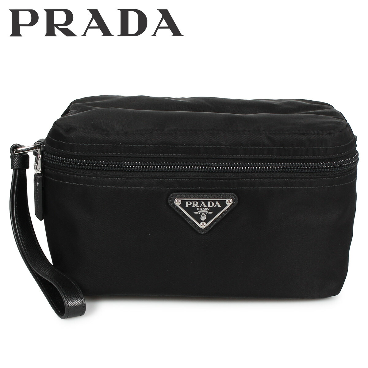 再再販 楽天市場 最大600円offクーポン Prada Necessaire プラダ ポーチ トラベルポーチ 化粧ポーチ コスメポーチ 化粧ポーチ 小物入れ メンズ レディース ブラック 黒 2ne Goods Lab 楽天市場 Www Consulacam Marseille Fr