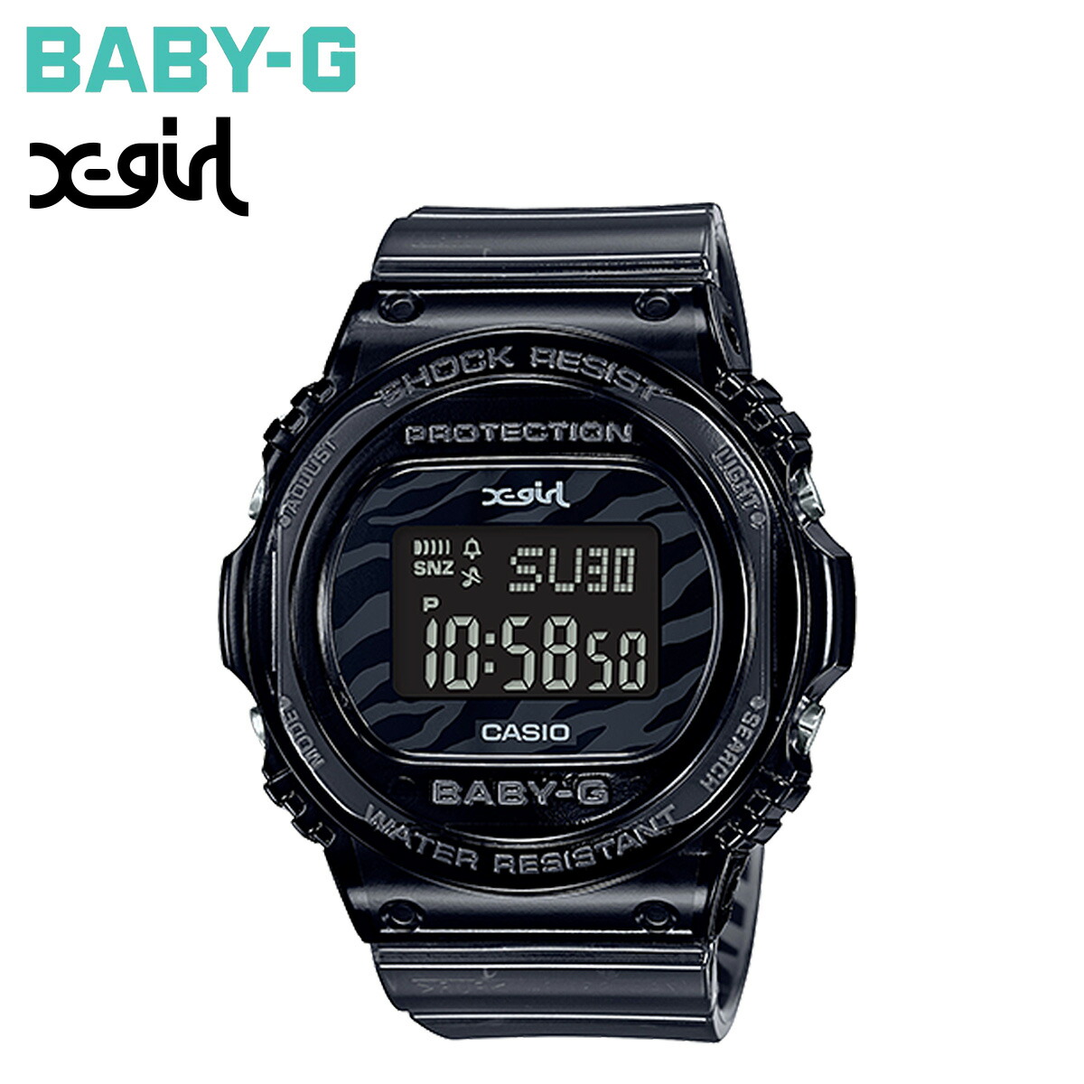 楽天市場 Casio Baby G X Girl カシオ エックスガール 腕時計 Bgd 570xg 8jr 25周年 限定 コラボ ベビージー ベビーg G ショック レディース ブラック 黒 Goods Lab