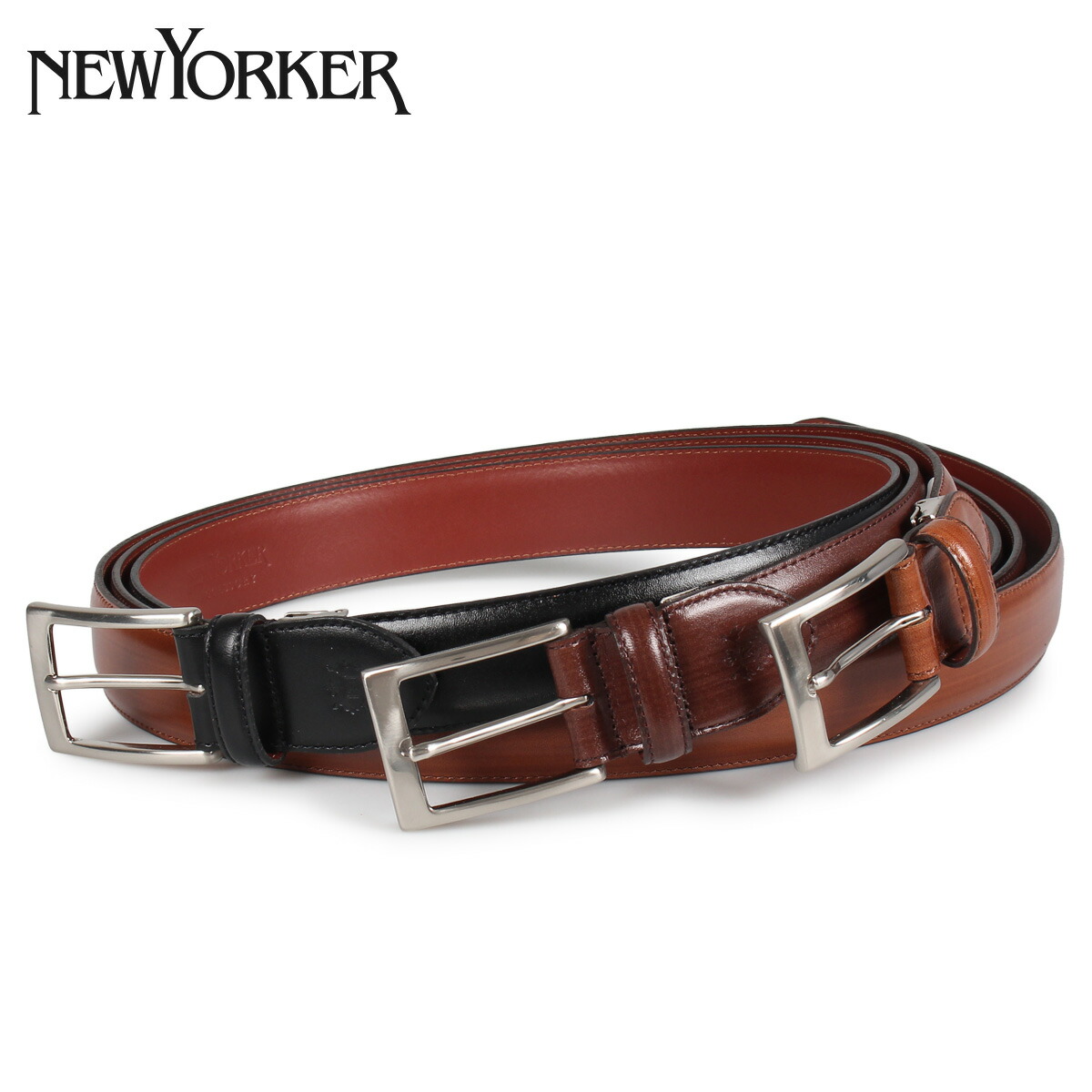 ニューヨーカー NEWYORKER ベルト レザーベルト メンズ 本革 LEATHER BELT ブラック ブラウン ダーク ブラウン 黒 NY-5080119 楽天市場】【最大10%OFFクーポン発行中】 NEWYORKER ニューヨーカー