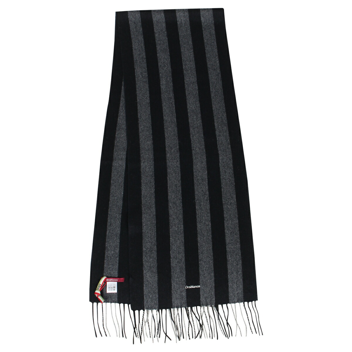 21春夏新色 オロビアンコ Orobianco マフラー メンズ カシミヤ ストライプ Muffler チャコール グレー ネイビー ワイン レッド Orsf 9051 希少 大人気