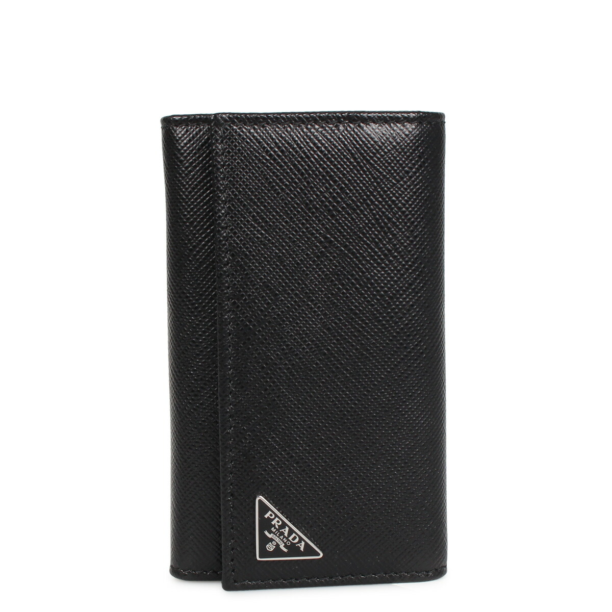 楽天市場 Prada Saffiano Triangolo プラダ キーケース キーホルダー サフィアーノ メンズ 6連 ブラック 黒 2pg222 Qhh Goods Lab