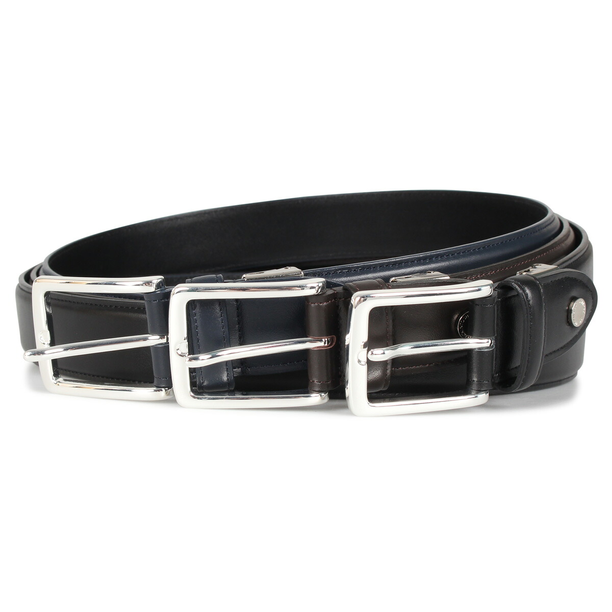【最大1000円OFFクーポン発行中】 MACKINTOSH PHILOSOPHY LEATHER BELT マッキントッシュ フィロソフィー ベルト レザーベルト メンズ 本革 バックル MAP-8100120
