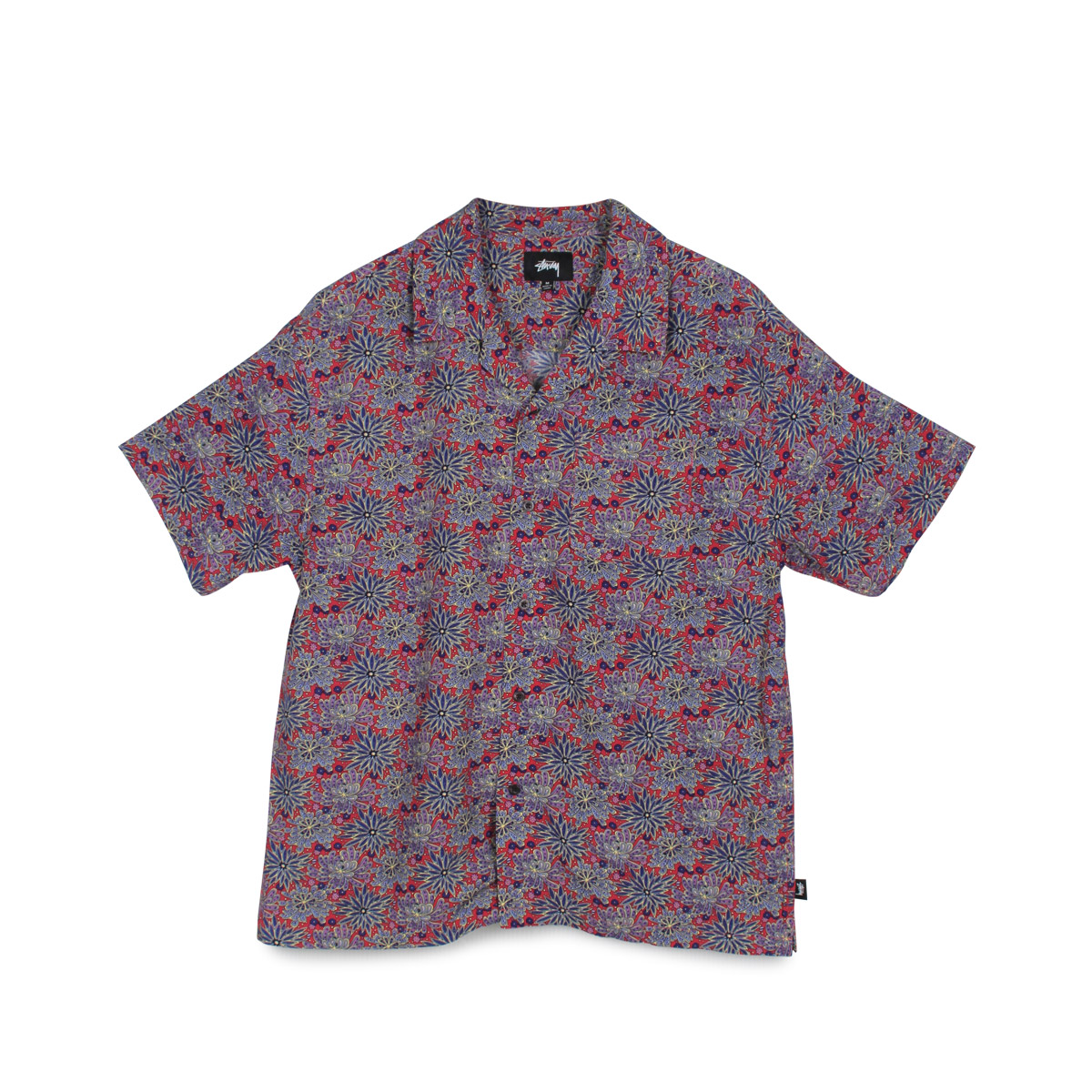 高知インター店 最大600円offクーポン Stussy Floral Print Shirt ステューシー シャツ 半袖 アロハシャツ メンズ レッド 新しいコレクション Metacorpuspilates Com Br