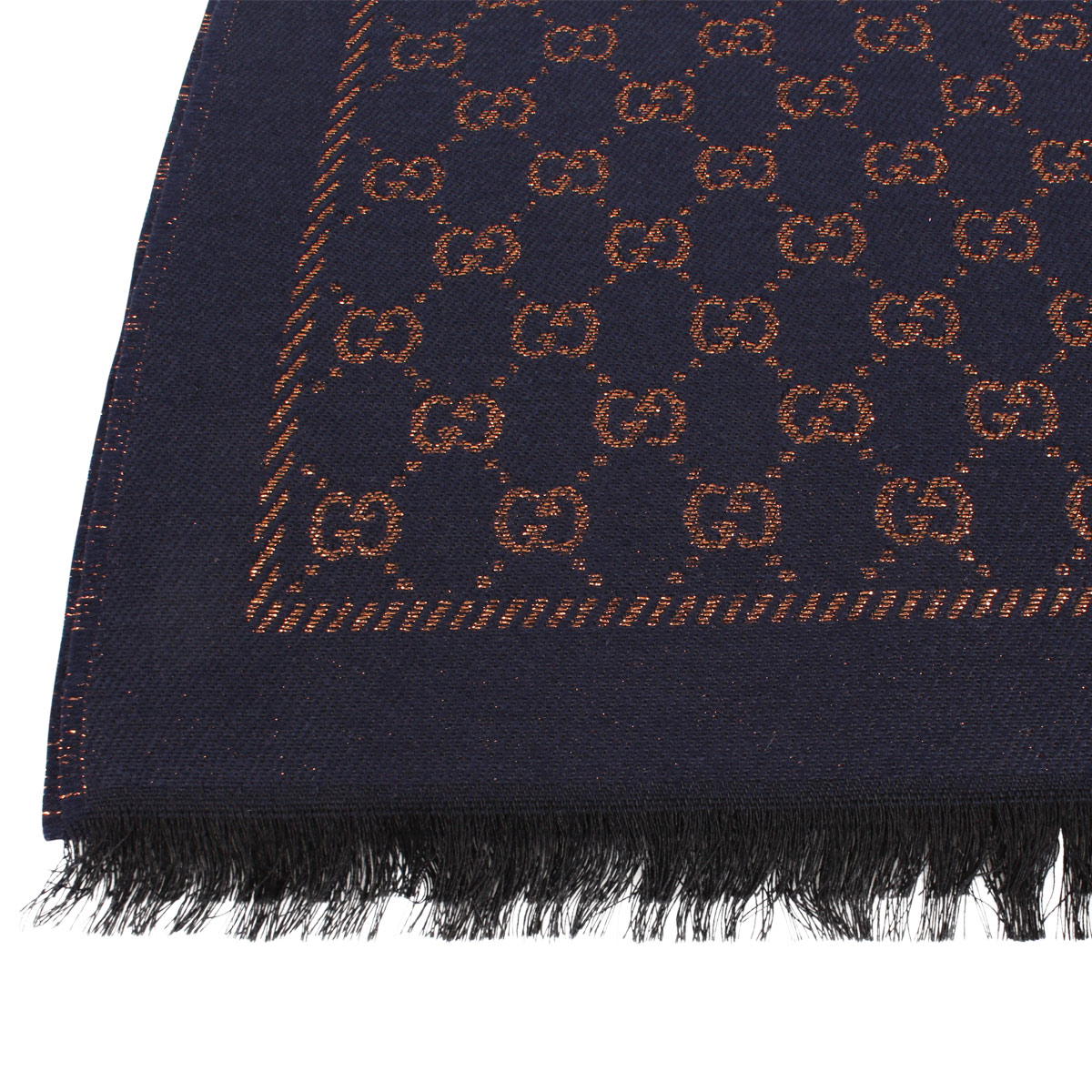 楽天市場 Gucci Scarf グッチ マフラー スカーフ メンズ レディース イタリア製 ネイビー g187 Goods Lab