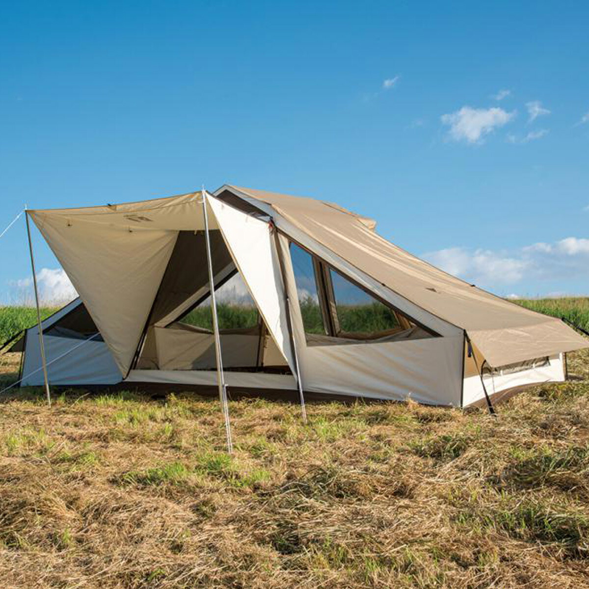 ogawa OWNER LODGE HUTTE LEBEN オガワ 所有権者はたご屋 ヒュッテレーベン アウトドア円蓋 折りたたみ UVとり捨てる 紫外線 メッシュ 飾り気の無い 飾り気の無い 難民キャンプ 余暇 CAMPAL JAPAN キャンパル 2254