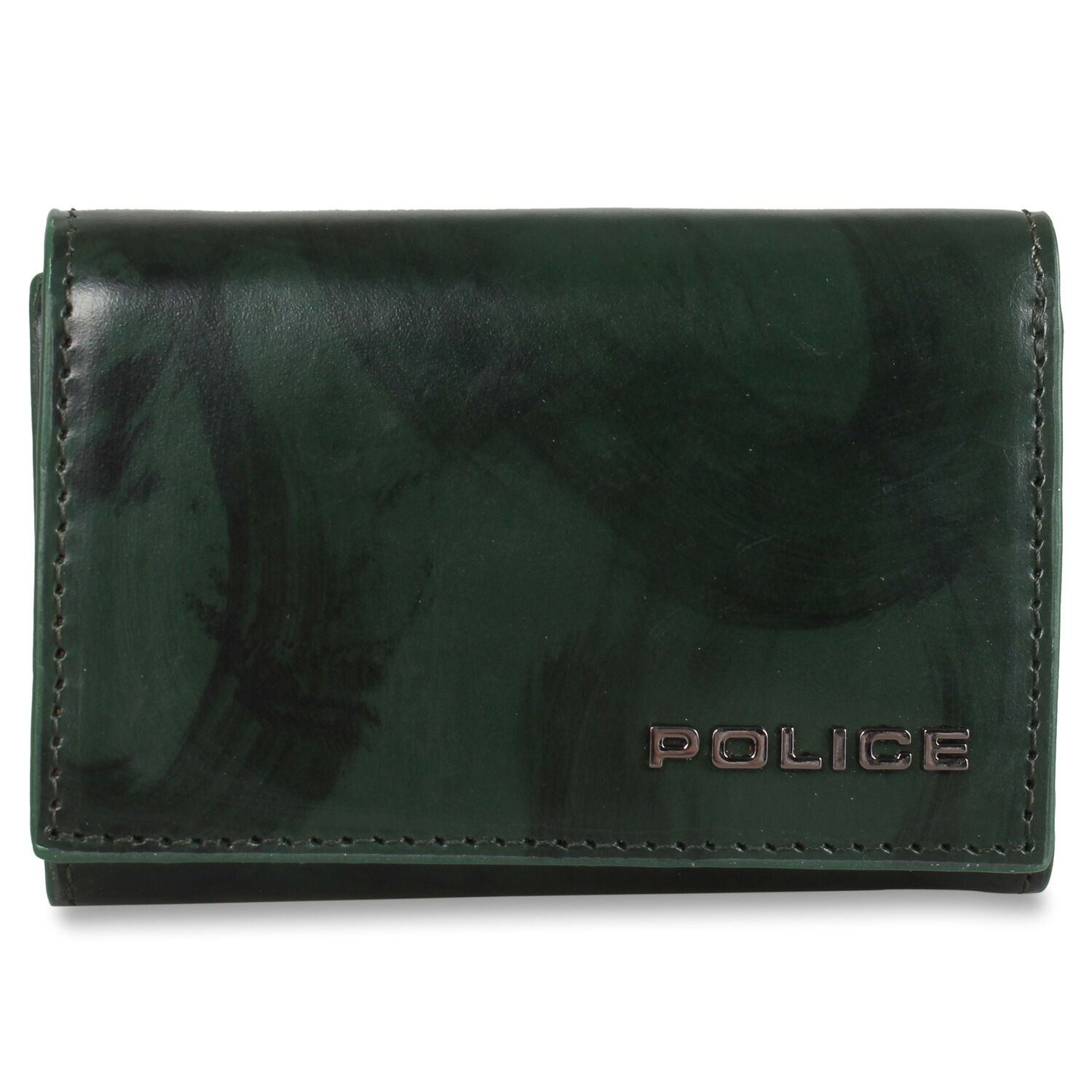 【最大1000円OFFクーポン発行中】 POLICE SPAZZOLA KEY CASE ポリス キーケース メンズ 6連 小銭入れ付き 本革 ダーク ネイビー ブラウン グリーン PA-70500