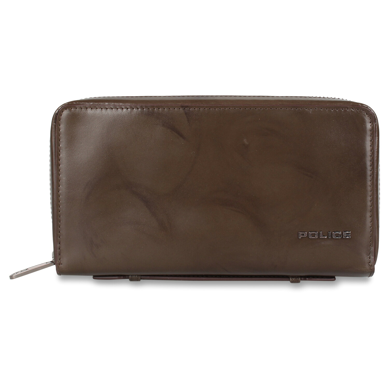 【最大1000円OFFクーポン発行中】 POLICE SPAZZOLA BIG LONG WALLET ポリス 長財布 メンズ ラウンドファスナー 本革 ダーク ネイビー ブラウン グリーン PA-70505