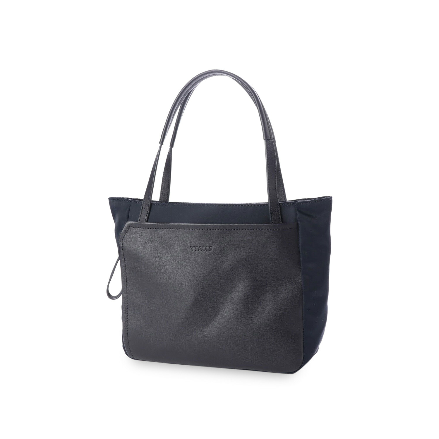 【最大1000円OFFクーポン】 Y&rsquo;SACCS SQUARE TOTE BAG イザック トートバッグ レディース Sサイズ ネイビー グレージュ ブラウン Y91-05-01｜Goods Lab＋