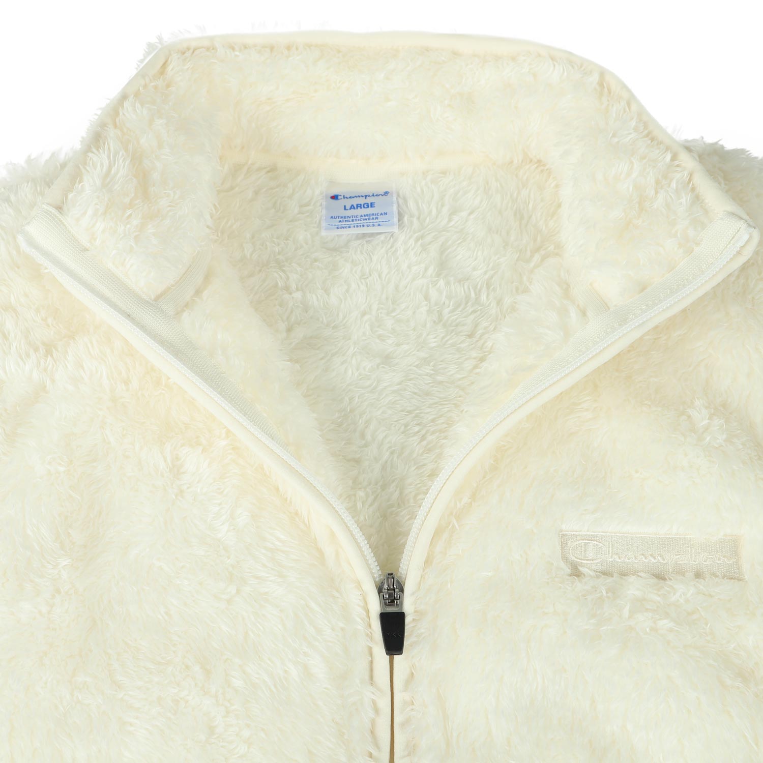 Champion Zip ベスト Vest ブラック ボア チャンピオン メンズ フリース レディース