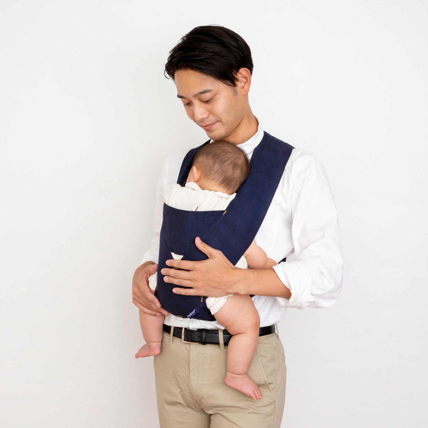 【最大1000円OFFクーポン発行中】 papakoso papa-dakko パパコソ パパダッコ 抱っこ紐 メンズ 日本製 クロス式 キャリータイプ グレンチェック PD-GC