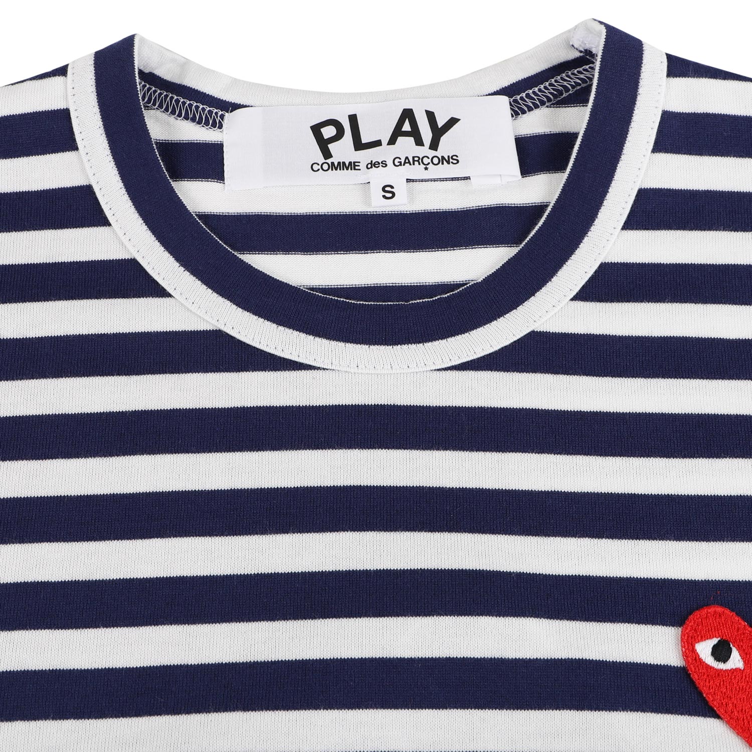 ください PLAY COMMEdesGARCONS(プレイコムデギャルソン) 半袖Tシャツ ハート 白×レッド：ブランディア 店 ブランド -  shineray.com.br