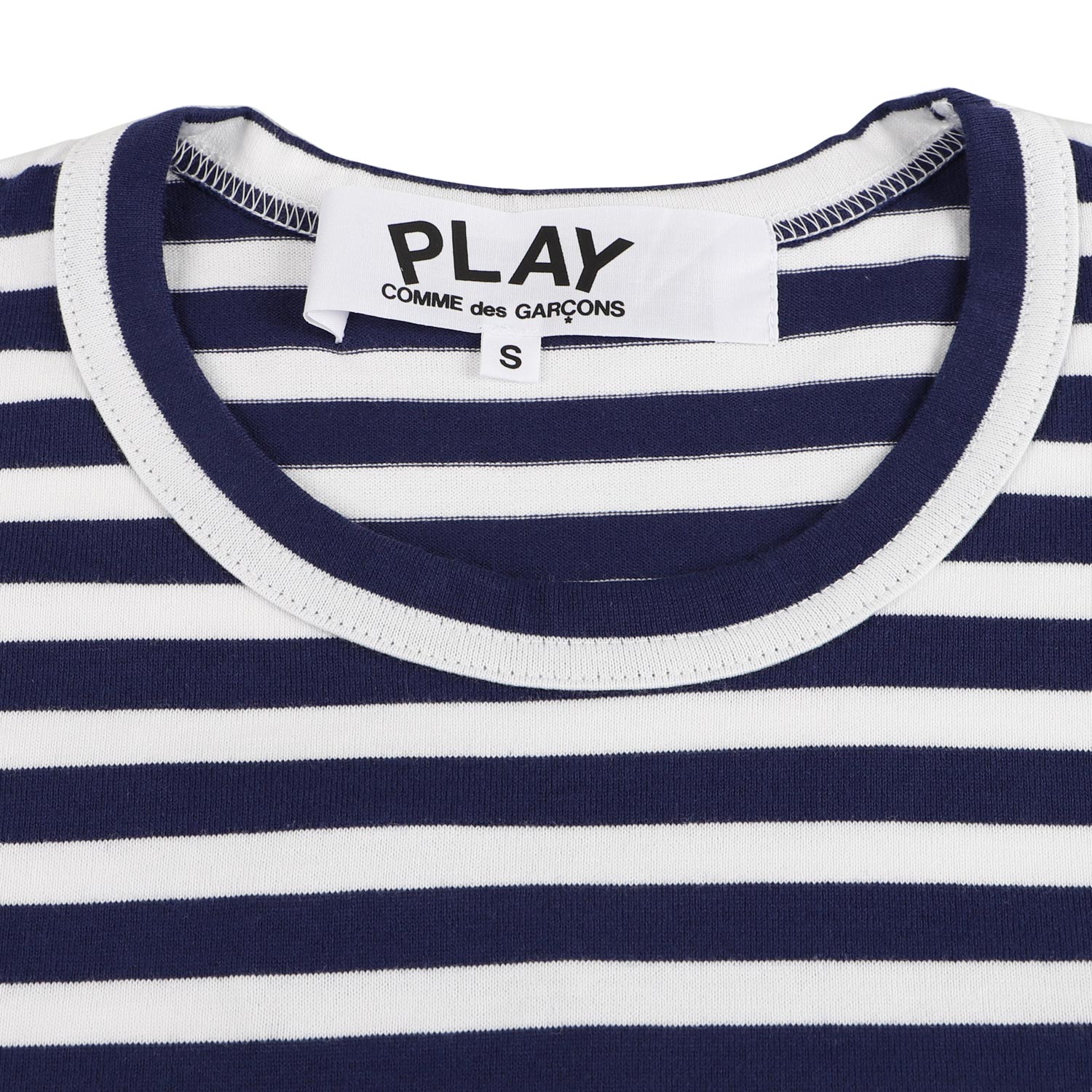 PLAY COMME 長袖 GREEN プレイ コムデギャルソン GARCONS Tシャツ T-SHIRT STRIPED HEART des