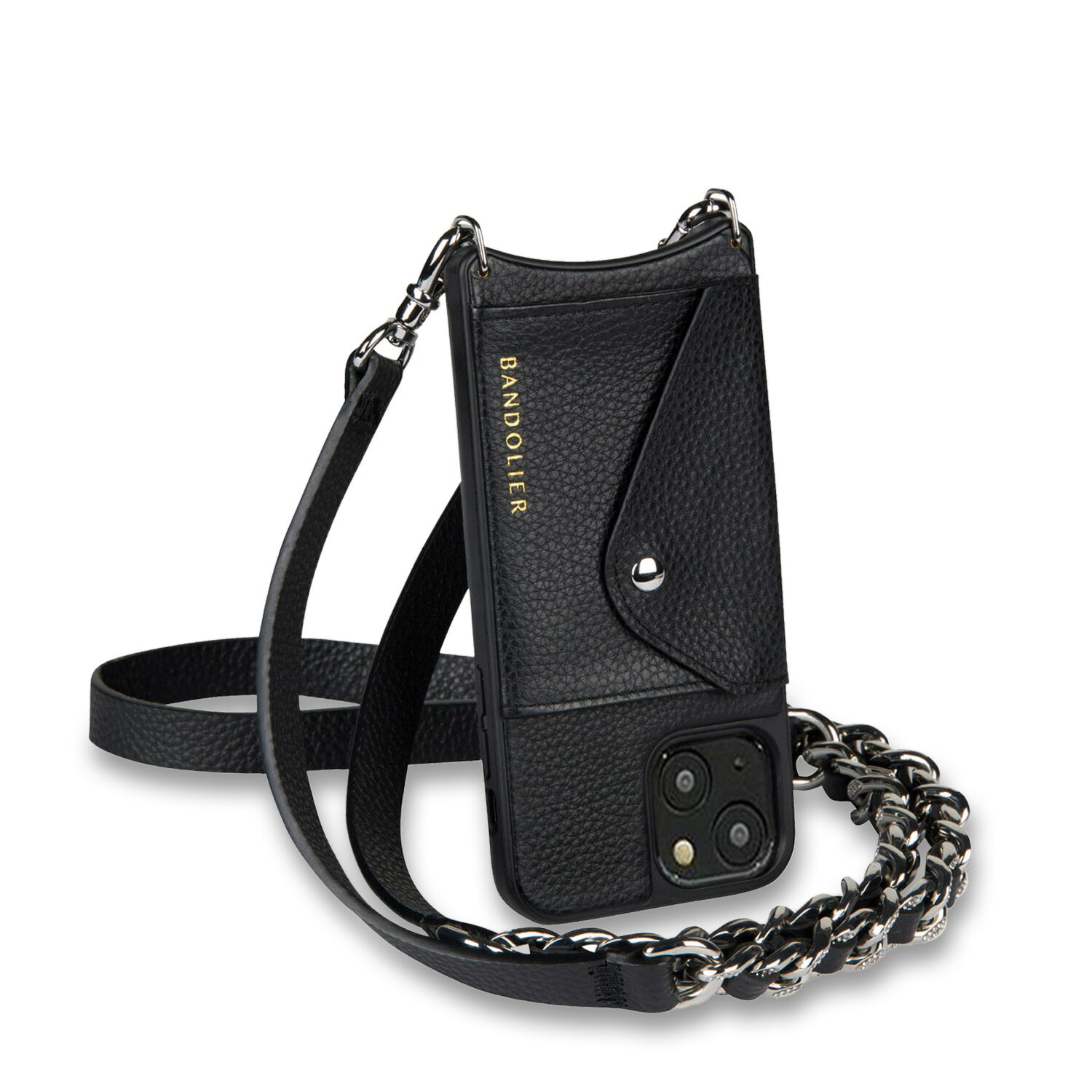 BANDLIER 美品　13pro プロ　iPhoneケース　黒 BANDLIER 美品 13pro プロ iPhoneケース レザー 黒 iPhone