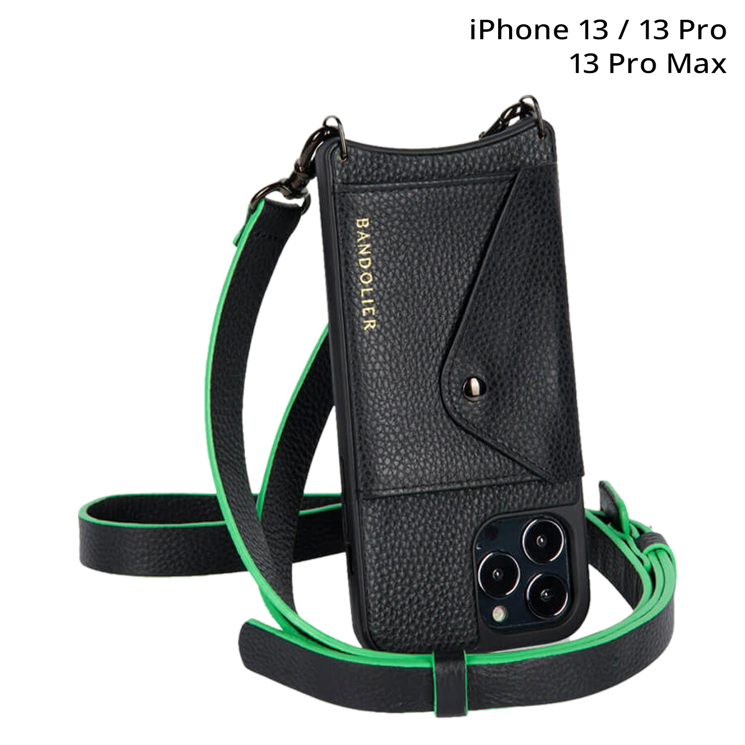 BANDOLIER JILL BLACK バンドリヤー iPhone 13 13Pro iPhone 13 Pro Max ケース スマホケース 携帯 ショルダー アイフォン ジル ブラック メンズ レディース ブラック 黒 14JIL 母の日