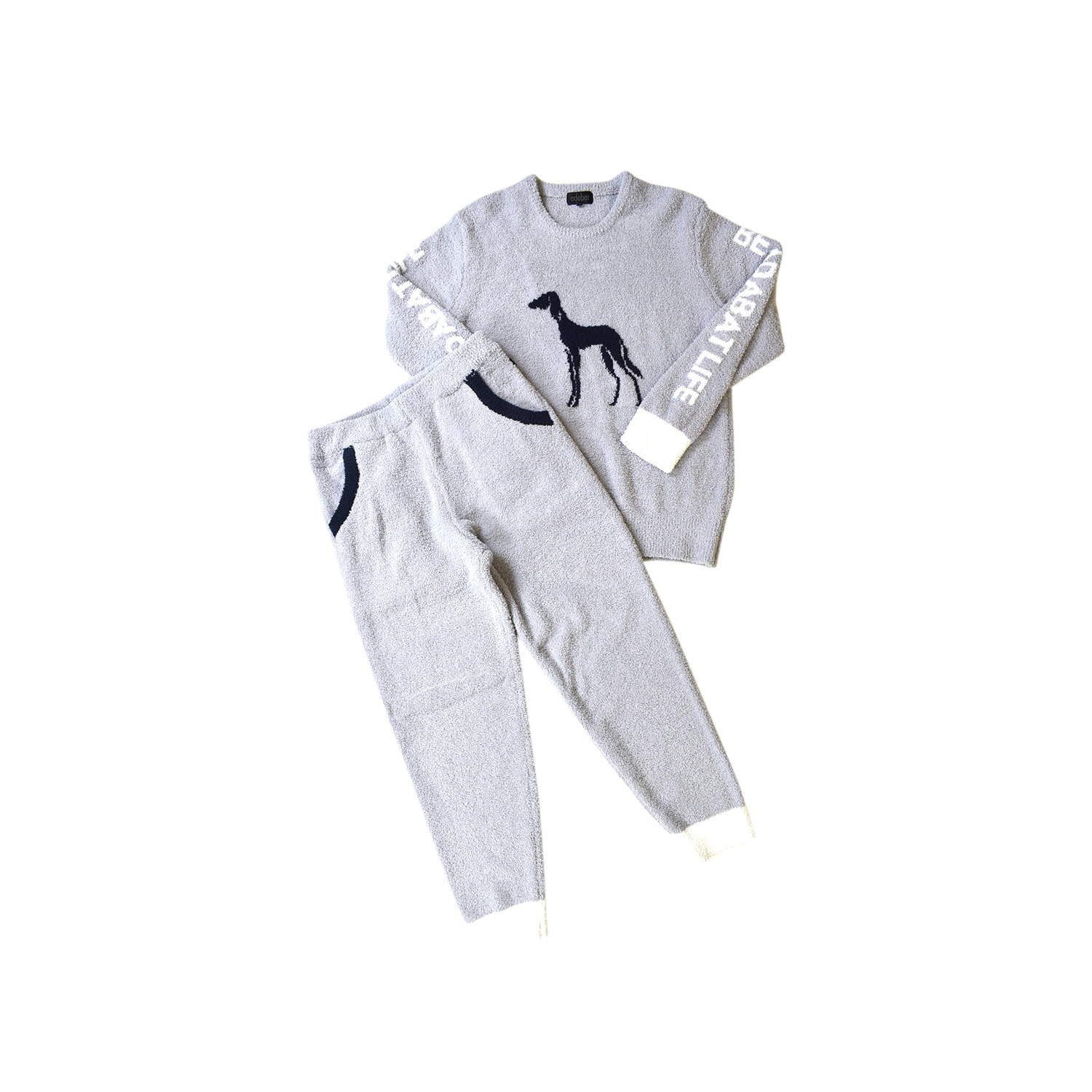 ーネックジ アダバット PAJAMAS ネイビー レッド 0880-96 Goods Lab