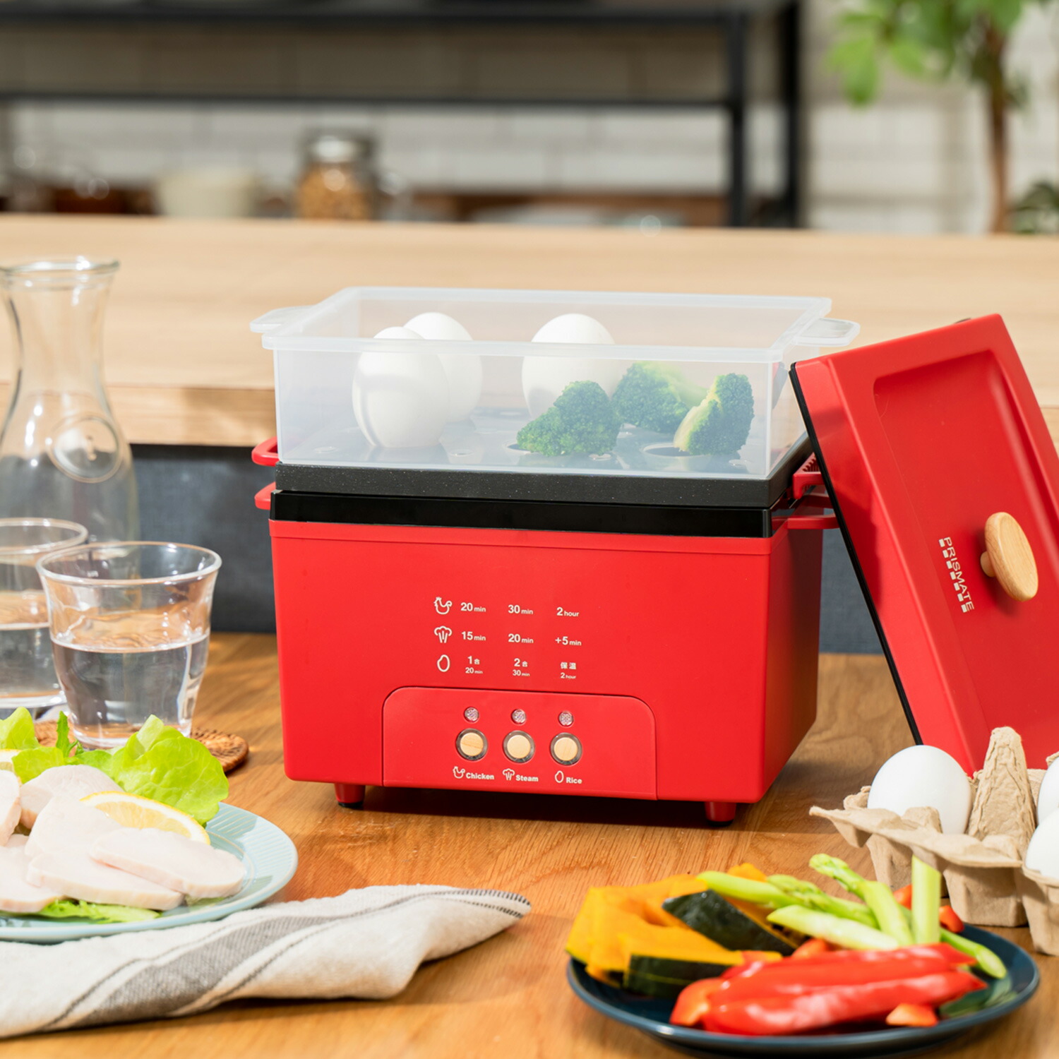 プリズメイト PRISMATE サラダチキンメーカー グランデ フードスチーマー スチームクッカー 温度調節 PR-SK044 楽天市場】PRISMATE プリズメイト サラダチキンメーカー グランデ