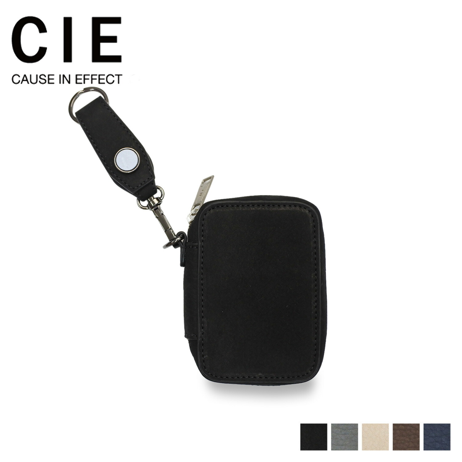 【特典付き】 CIE シー キーケース キーホルダー メンズ レディース フォーク FOLK KEY CASE S ブラック グレー ネイビー ベージュ ブラウン 黒 032254