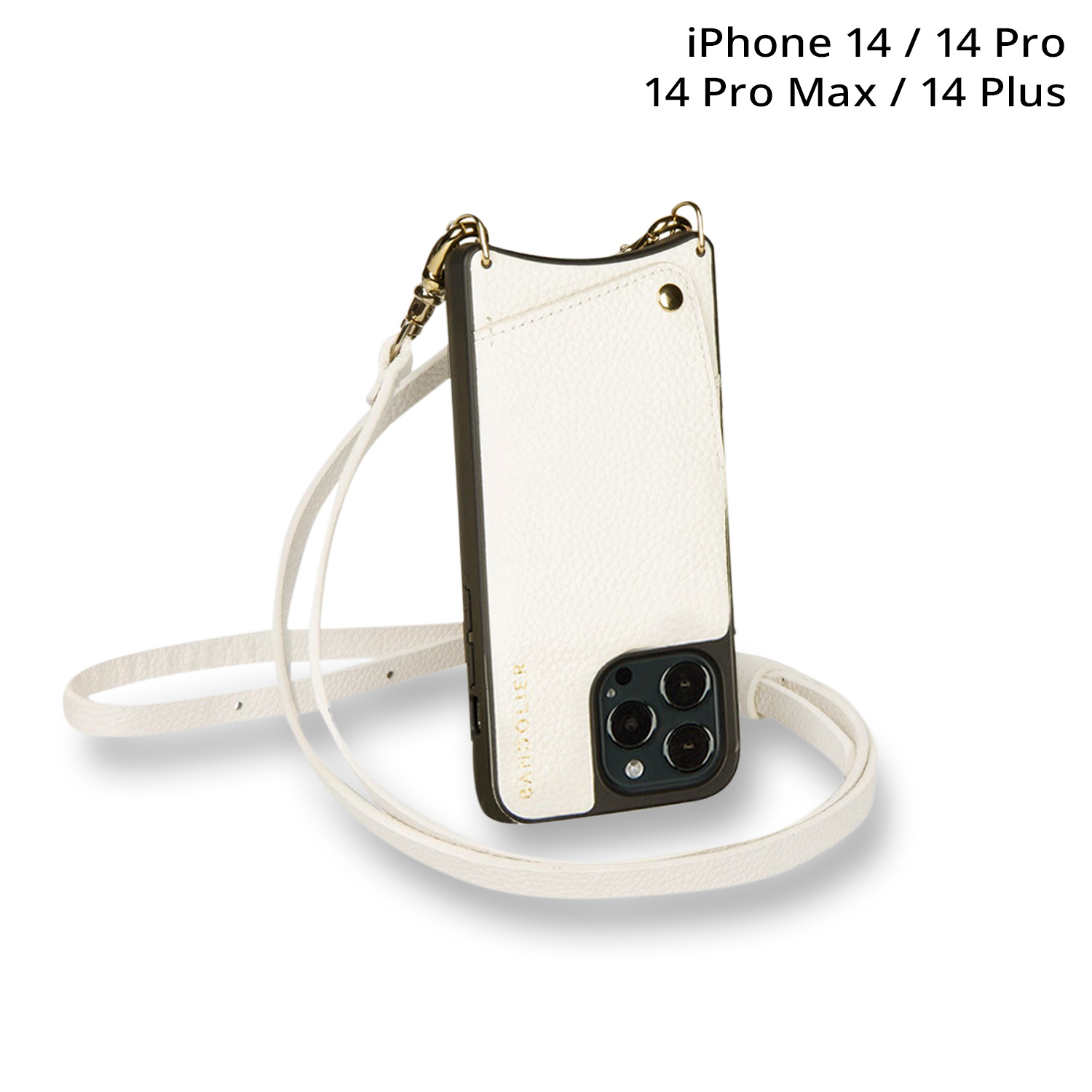 BANDOLIER EMMA IVORY バンドリヤー スマホ ストラップ スマホショルダー ケース スマホケース 携帯 スマホケース 携帯 ショルダー アイフォン エマ アイボリー メンズ レディース ホワイト 白 10EMM 母の日