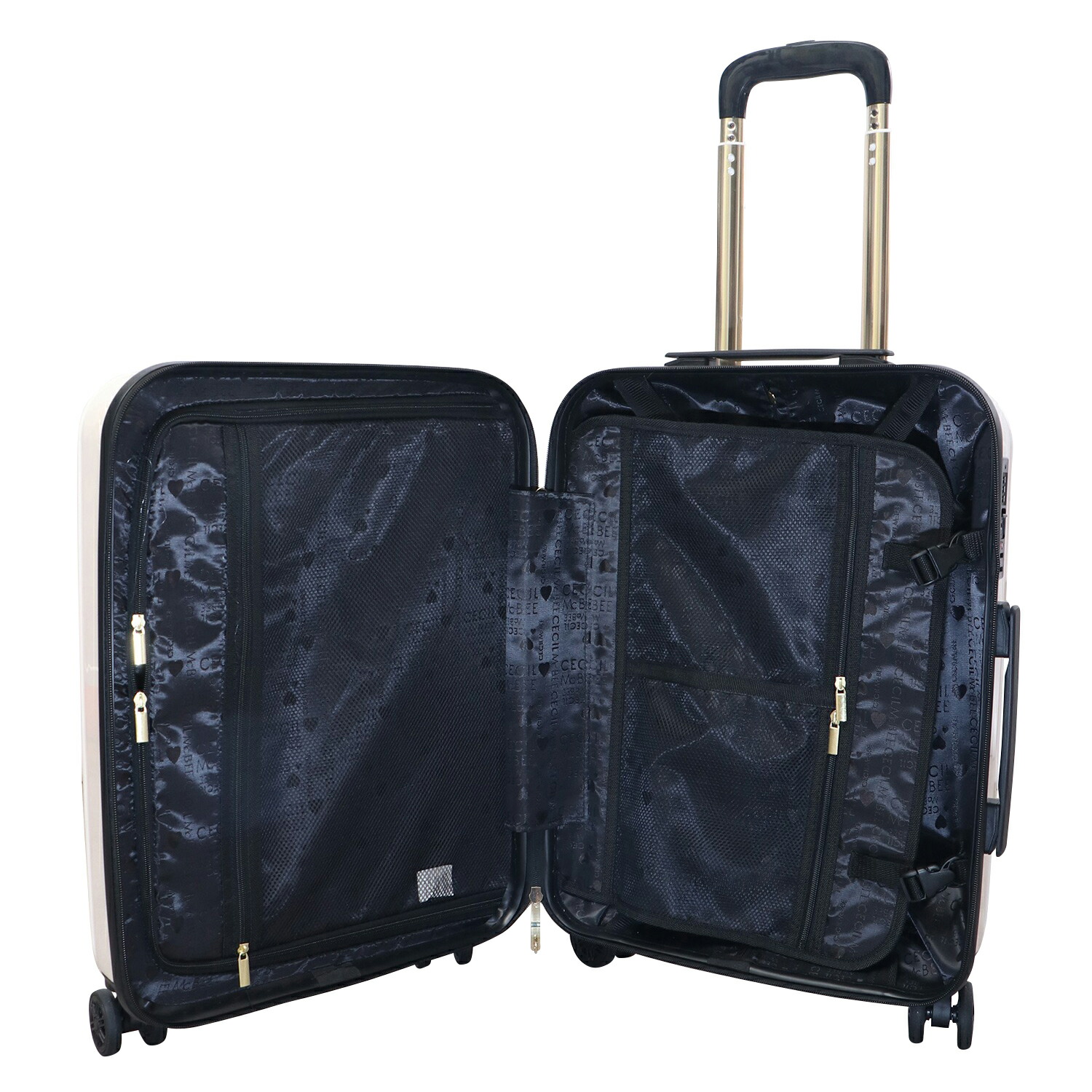 新品タグ付✨ セシルマクビー キルト キャリーケース Sサイズ 35L ブラック CECIL McBEE（セシルマクビー） キャリーバッグ キャリーケース QUILT