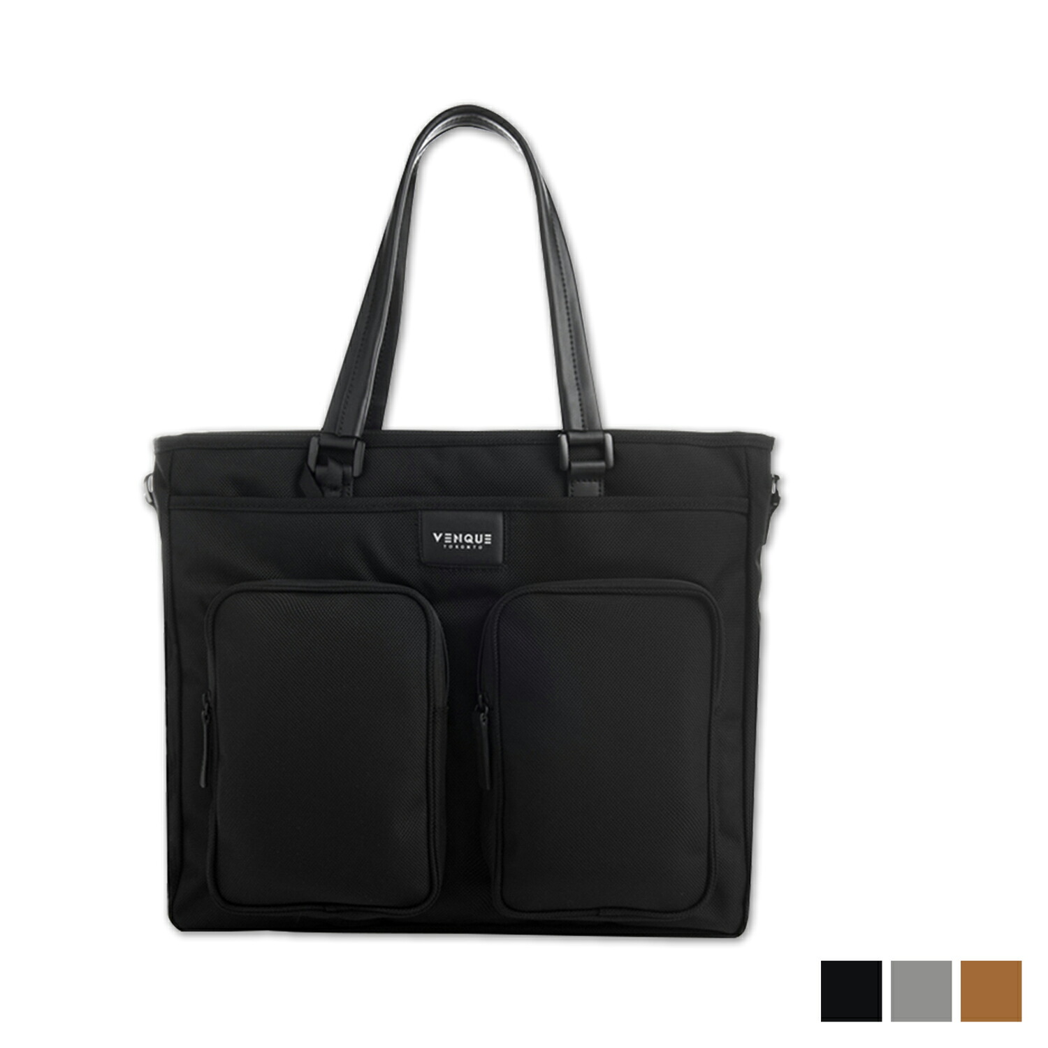 【最大1000円OFFクーポン】 VENQUE TOTE ヴェンク トートバッグ ショルダーバッグ メンズ レディース 13.6L ななめ掛け ブラック グレー ブラウン 黒｜Goods Lab＋