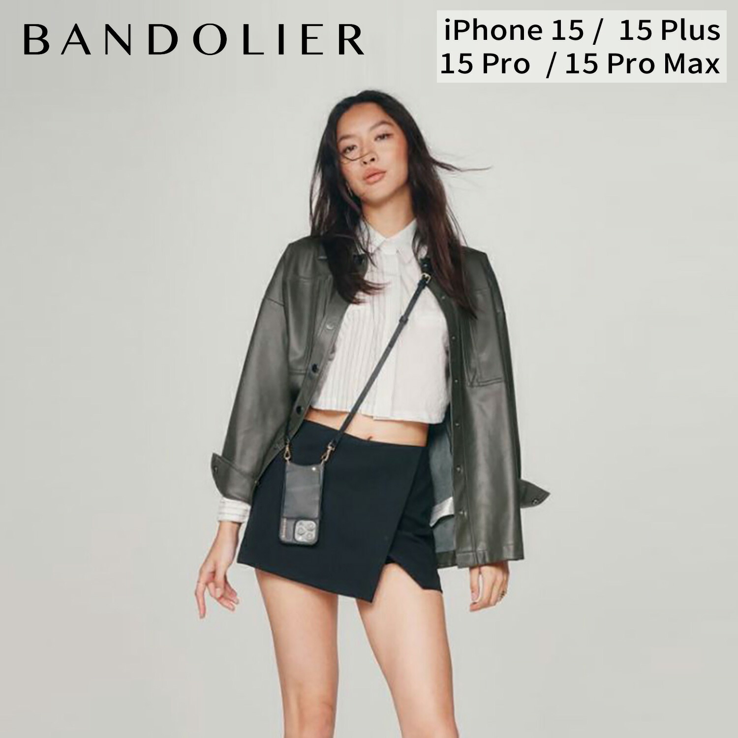 BANDOLIER EMMA GOLD バンドリヤー iPhone15 15Pro iPhone 15 Pro Max iPhone 15 Plus スマホケース スマホショルダー 携帯 アイフォン メンズ レディース ブラック 黒 10EMM 母の日 9,148円
