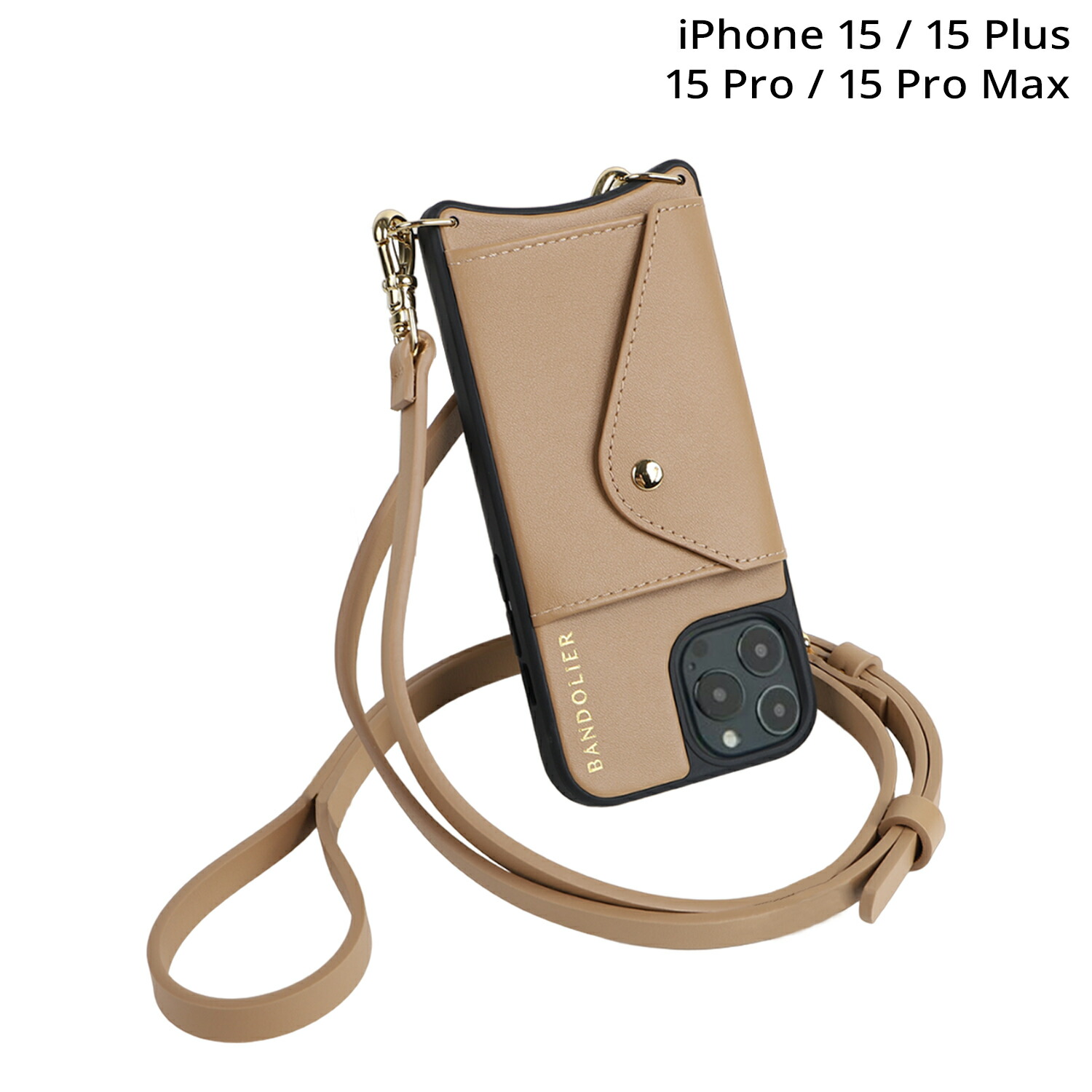 ◆バンドリヤー ドナ サイドスロット タン iPhone15 BANDOLIER bdl-14don-15s-83c_s.jpg